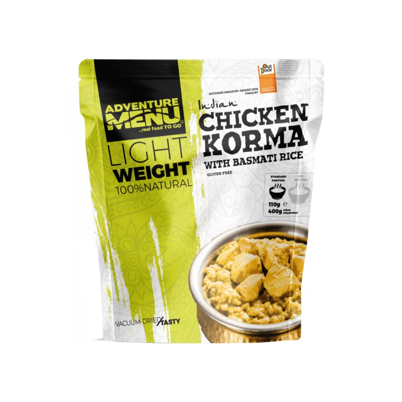 Adventure menu kuře Korma s rýží basmati - Porce: Standard