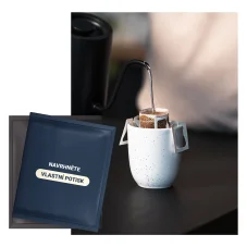 Káva ve filtru s celoplošným potiskem